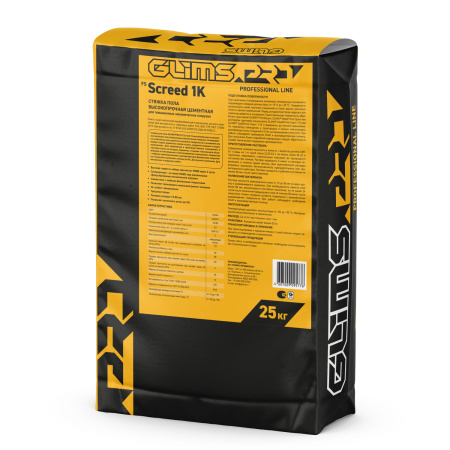 Стяжка цементная GLIMS®FS Screed 1К высокопрочная